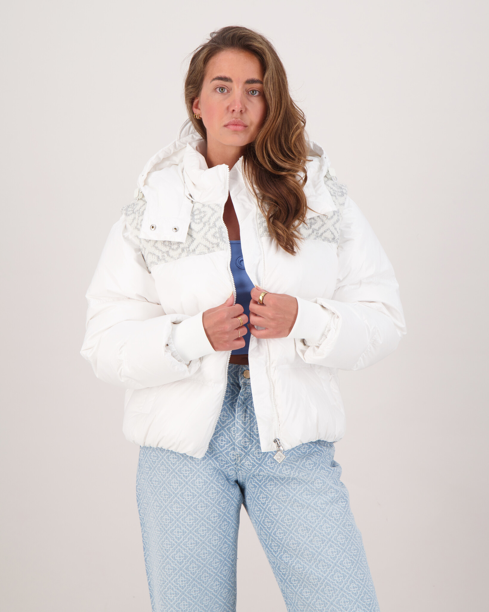 Ripstop Puffer Jacket White